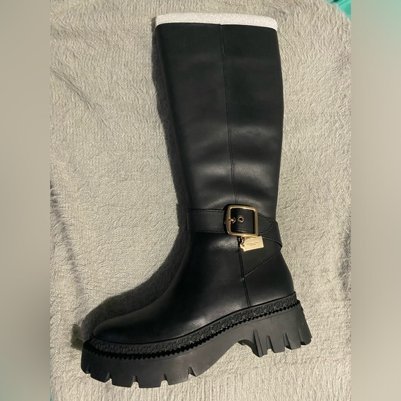 COACH • James Tall Buckled Riding Boots • Women’s - Picture 7 of 13